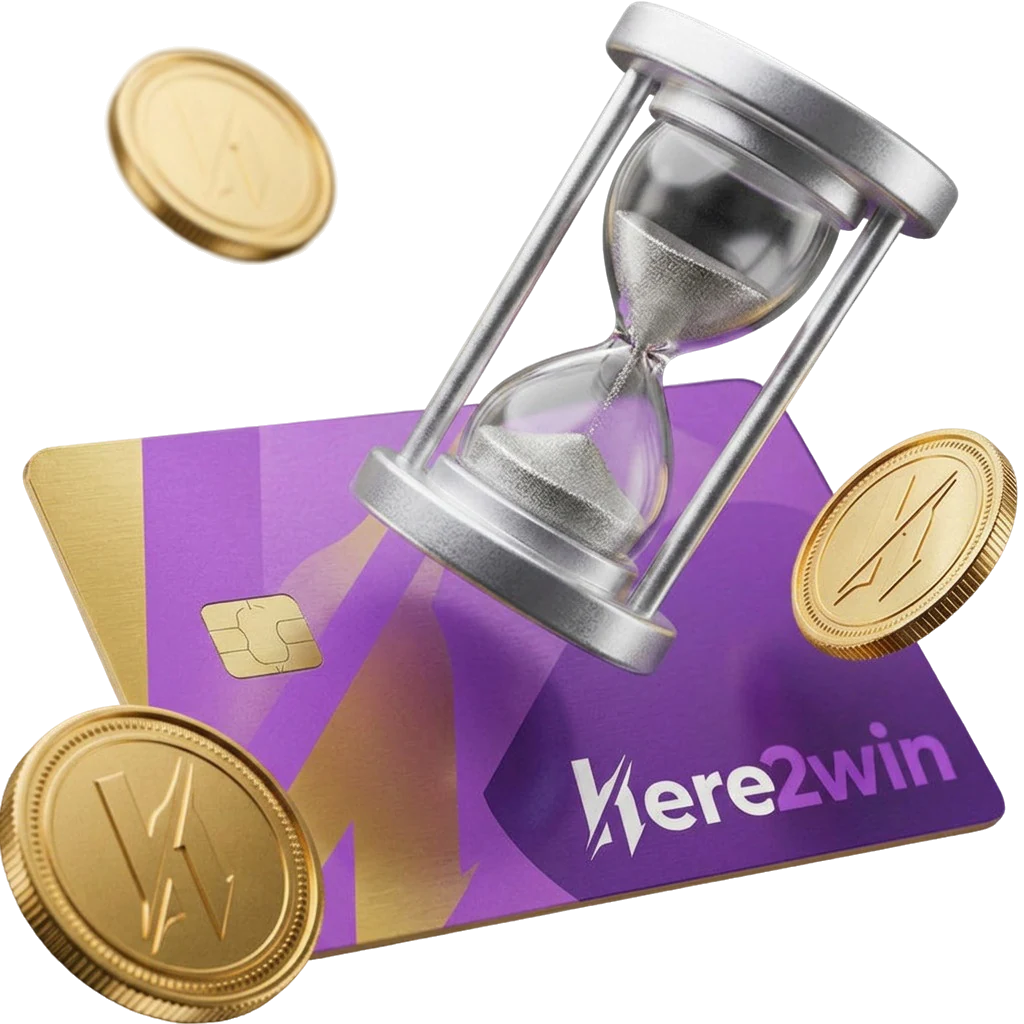 Hourglass resting on a bank card, symbolising when identity checks happen